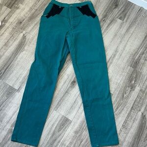 Blaze Vintage 80s Western High Rise Tapered Leg Cowgirl Denim Mom Jeans